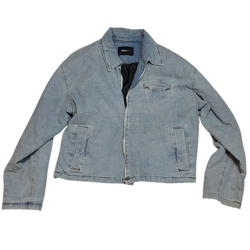 Unisex Light Denim Jacket With pockets X Large Oversized Fashion Nova Men Women